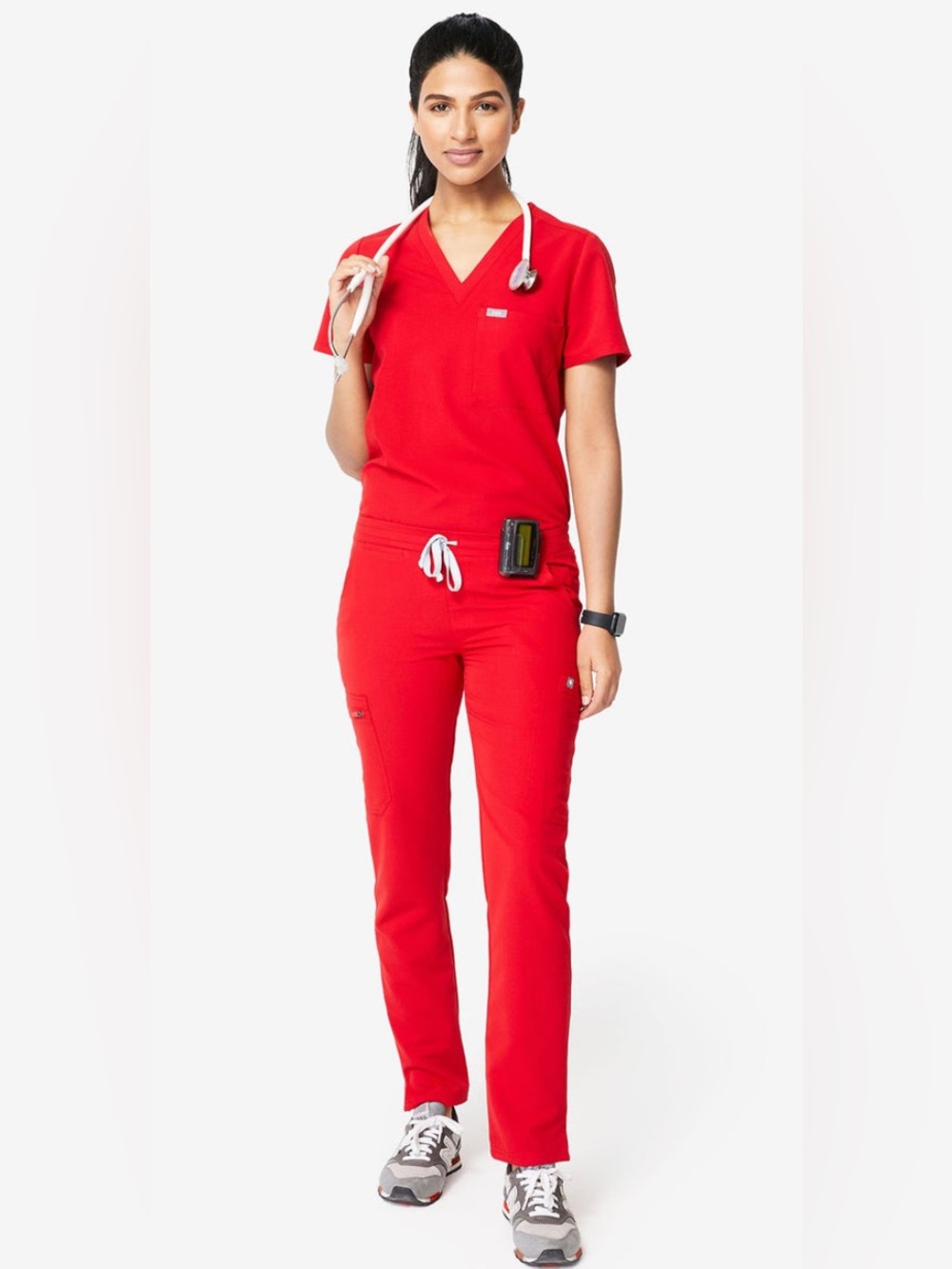 FIGS Red Scrub Set